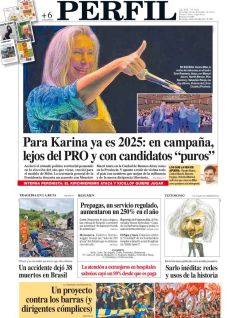 La tapa del Diario PERFIL del domingo 22 de diciembre de 2024.