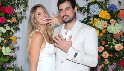 El impresionante vestido de novia de Stephanie Demmner para su casamiento con Guido Pella