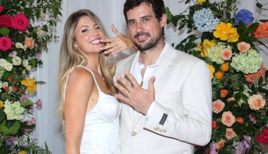 El impresionante vestido de novia de Stephanie Demmner para su casamiento con Guido Pella