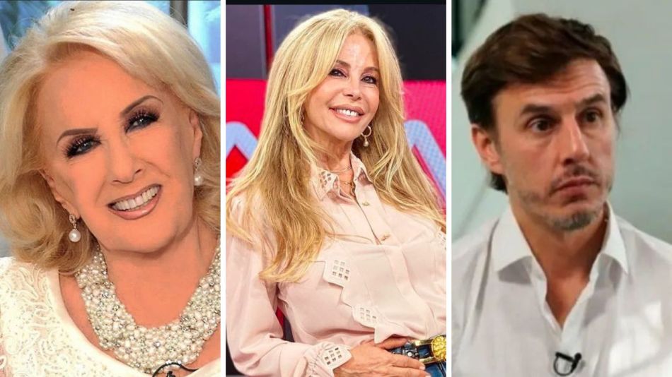 Graciela Alfano, Roberto García Moritán y Mirtha Legrand