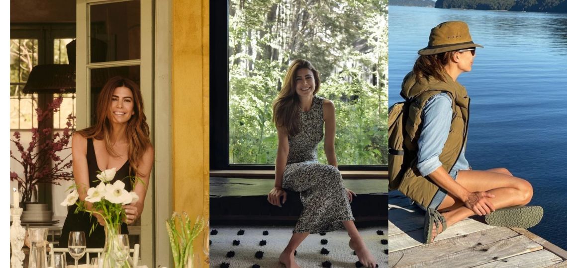 Las claves del estilo effortless de Juliana Awada para sus días en la Patagonia