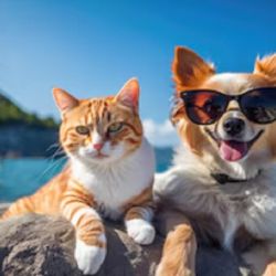 Las mascotas sufren mucho el calor.