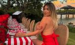 Tras celebrar la Navidad, Wanda Nara se fue de la Argentina 