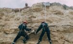 Rescatan el fósil de un perezoso gigante en las playas del sur de Mar del Plata