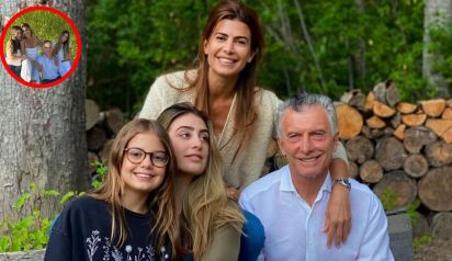 Juliana Awada, Mauricio Macri y sus hijas