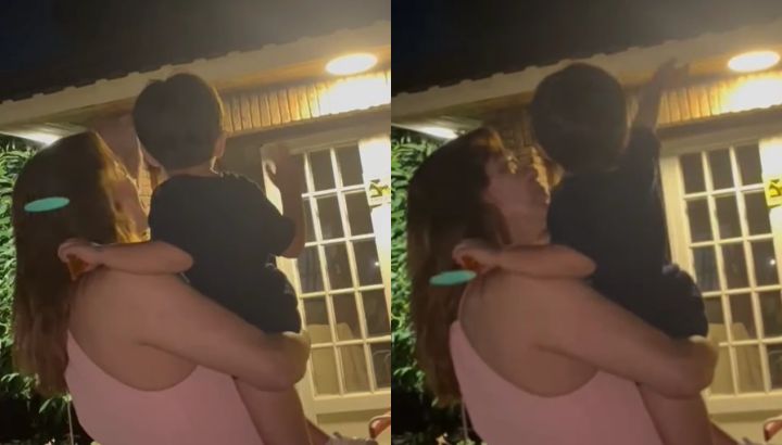 Lizy Tagliani celebró su primera Navidad junto a su hijo Tati: el video que generó emoción