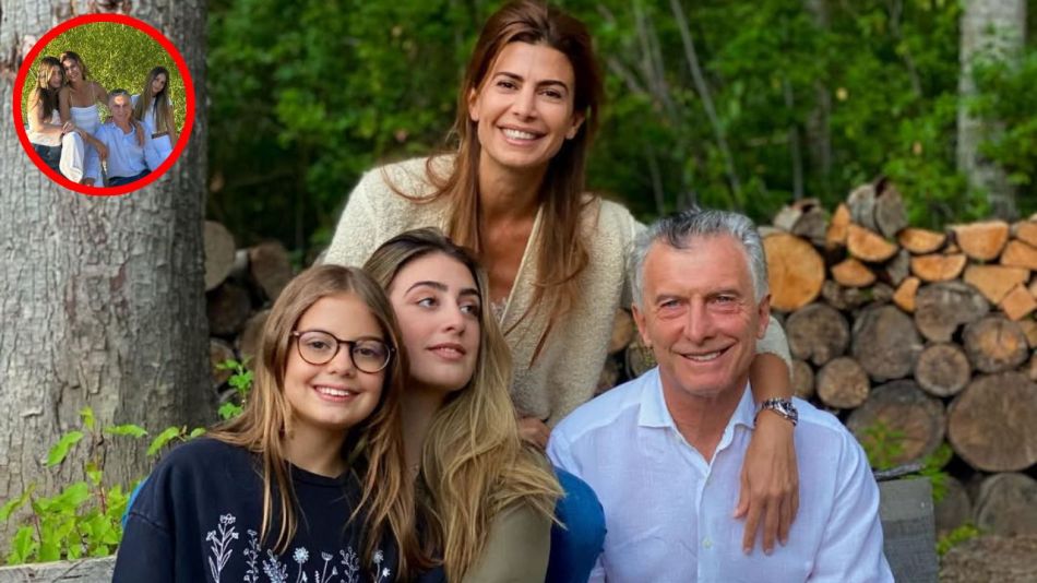 Juliana Awada, Mauricio Macri y sus hijas