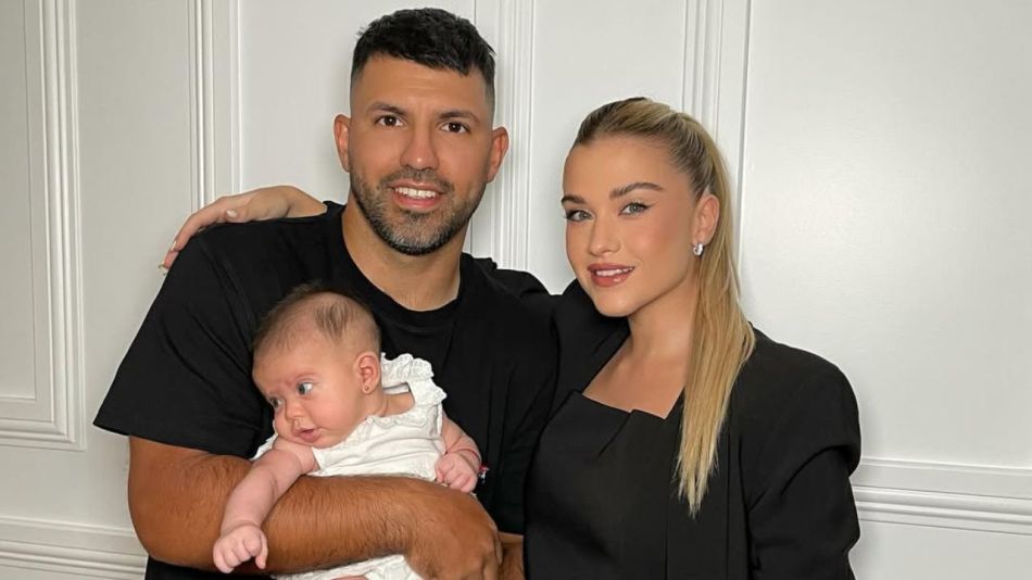 Kun Agüero, Sofía Calzetti y su hija Olivia