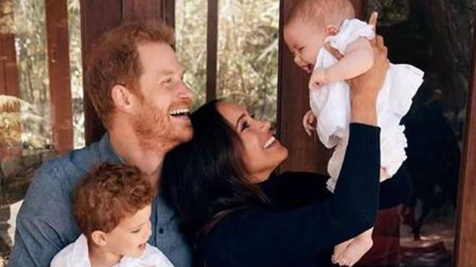 Príncipe Harry, Meghan Markle y sus hijos 