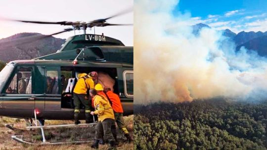 El humo de un incendio cubrió Bariloche y zonas de la Ruta 40