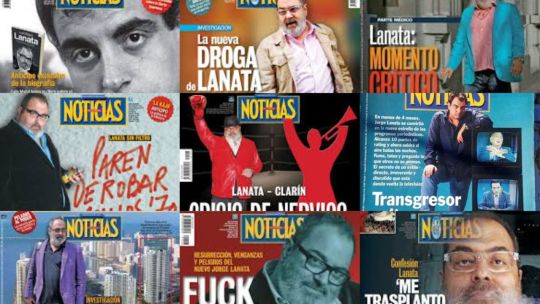 Todas las tapas de NOTICIAS sobre Jorge Lanata