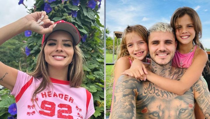 Filtraron la primera imagen de la China Suárez con una de las hijas de Wanda Nara y Mauro Icardi