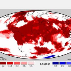 Mapa con los países más afectados por el calor.