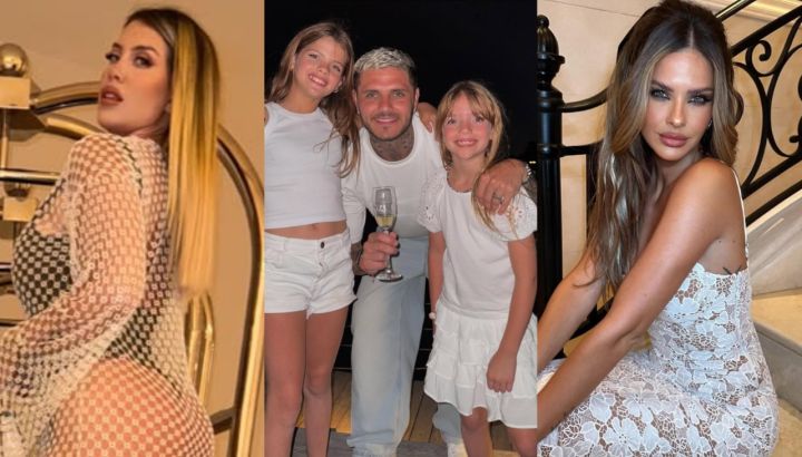 Las fotos de Wanda Nara, Mauro Icardi y La China Suárez por Año Nuevo