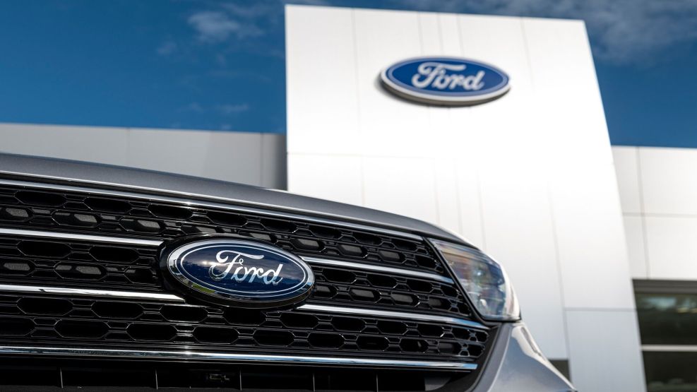 A Ford Motor Dealership Ahead Of Earnings Figures