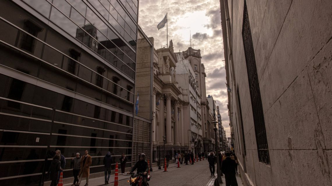 The Central Bank of Argentina in Buenos Aires.