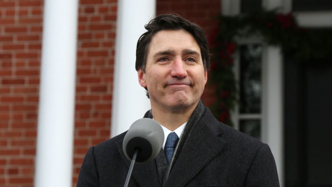 Canadian Prime Minister Justin Trudeau speaks during a news conference at Rideau Cottage in Ottawa, Canada on January 6, 2025. Trudeau announced his resignation, saying he will leave office as soon as the ruling Liberal party chooses a new leader.  