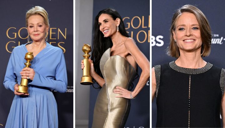 Brillo y glamour, los looks de las actrices +50 en los Golden Globes 2025