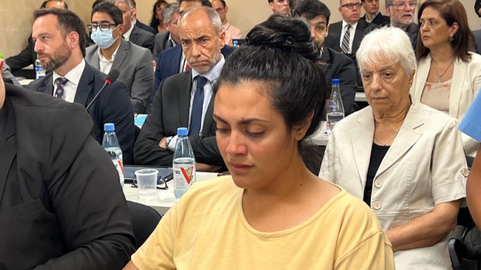 Brenda Agüero, en el recinto del juicio