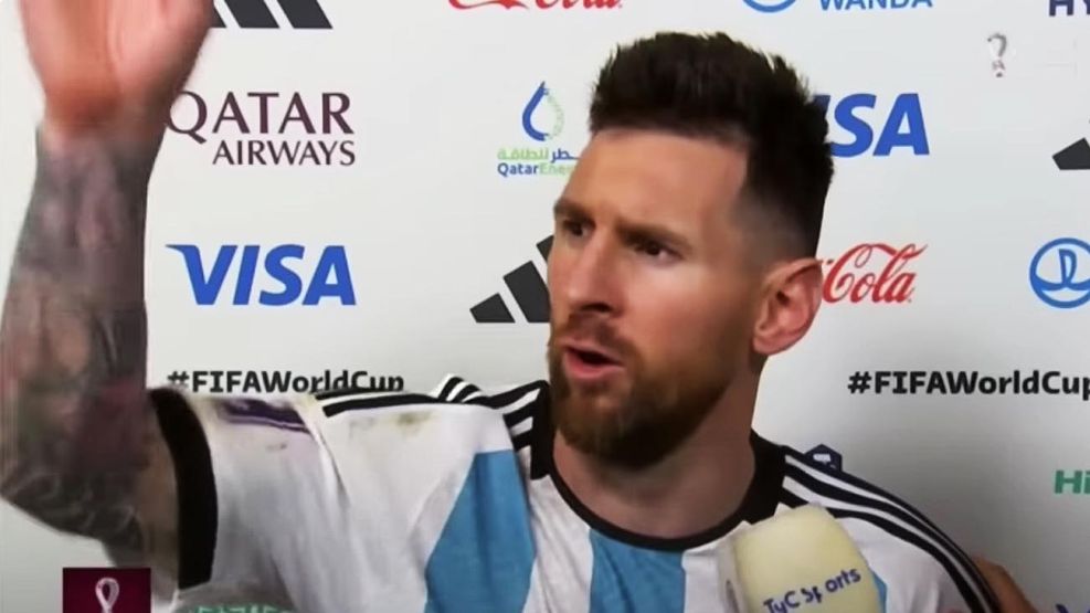 Leo Messi  anda p'allá bobo