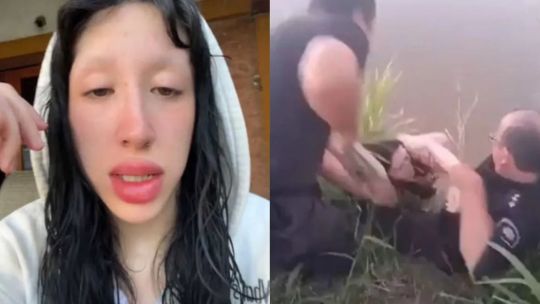 La influencer Milky Dolly casi muere ahogada y fue rescatada por la policía: "Fue traumático"