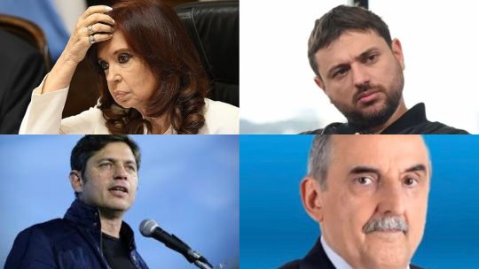 Cristina Kirchner, Juan Grabois, Axel Kicillof y Guillermo Moreno