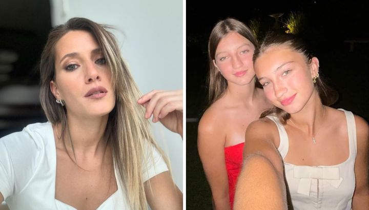 Mica Viciconte, Sienna, Allegra e Indiana Cubero matchearon con un look sporty ideal para la playa