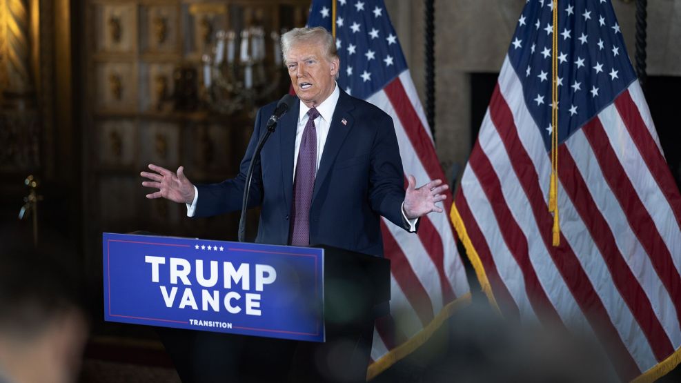 President-Elect Trump Holds Press Conference At Mar-A-Lago