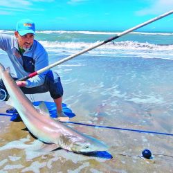 El sueño de muchos hecho realidad con  bacotas (foto) y cazones en las playas de la zona del faro. Para no fallar es fundamental el asesoramiento de un guía que conozca el área. En el caso de Germán Rigane, cuenta además con un vehículo 4x4 para ingresar a la playa. 