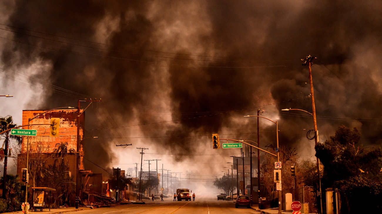 Incendios en Los Ángeles, California, el 8 de enero de 2025.