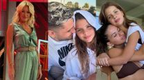 Yanina Latorre, Mauro Icardi y La China Suárez con las hijas del futbolista