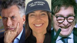 Mauricio Macri, Maria Eugenia Talerico y Javier Milei 20250109