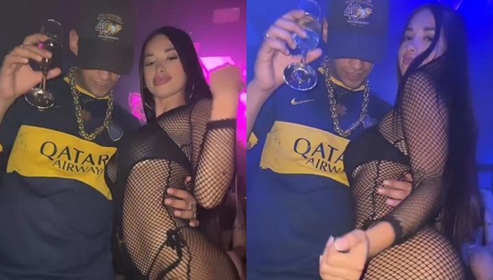 El fogoso video de L-Gante con una modelo en un boliche tras su separación de Wanda Nara