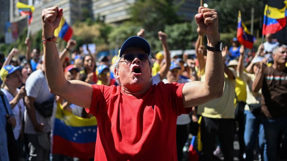 Movilización opositora a Nicolás Maduro en Venezuela