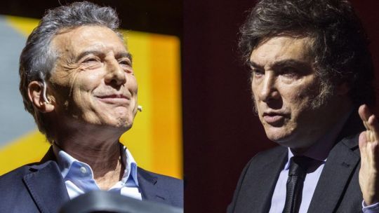 Mauricio Macri and Javier Milei.