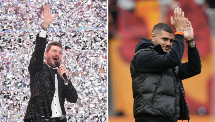 Las fotos que demuestran el increíble parecido entre Marcelo Tinelli y Mauro Icardi 