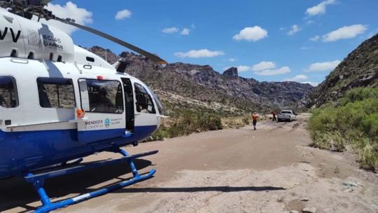 Rescatan con vida a una mujer en el Cañón del Atuel