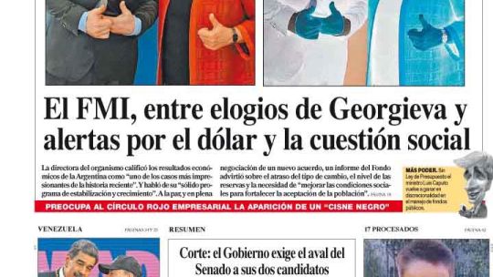 La tapa del Diario PERFIL del domingo 12 de enero de 2025