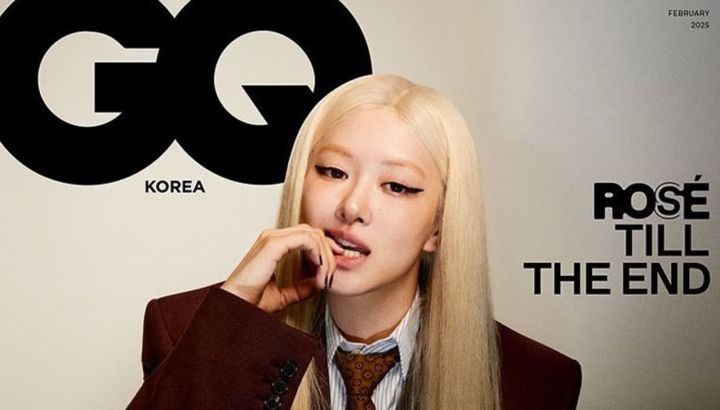 Rosé deslumbra como la estrella de portada de febrero de 2025 de GQ Korea