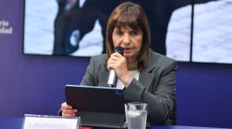 La ministra de Seguridad, Patricia Bullrich