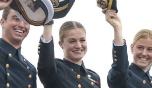 La princesa Leonor a bordo del buque escuela Elcano