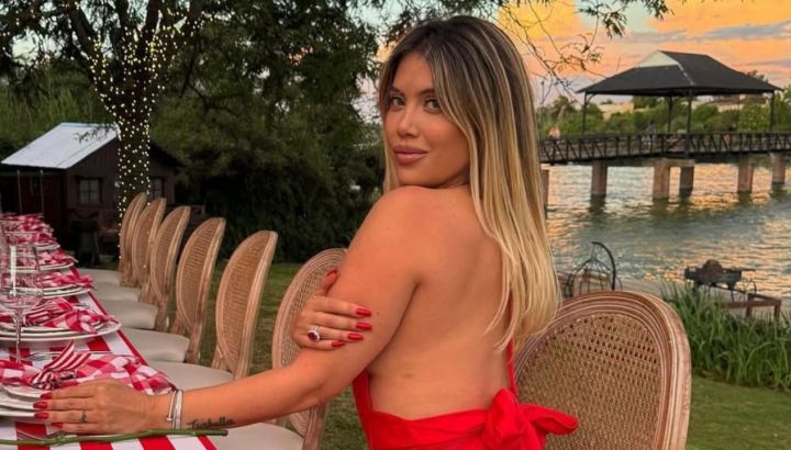 Wanda Nara hizo un asado y tuvo un especial invitado: el detalle que lo demuestra