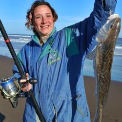 Tras un bajón en los rindes por el clima y la presencia de algas en las playas del partido de Tres Arroyos, en los últimos días se va afirmando la pesca de corvinas y el resto de la variada. 