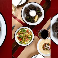 Buñuelos de kale y espinaca. 