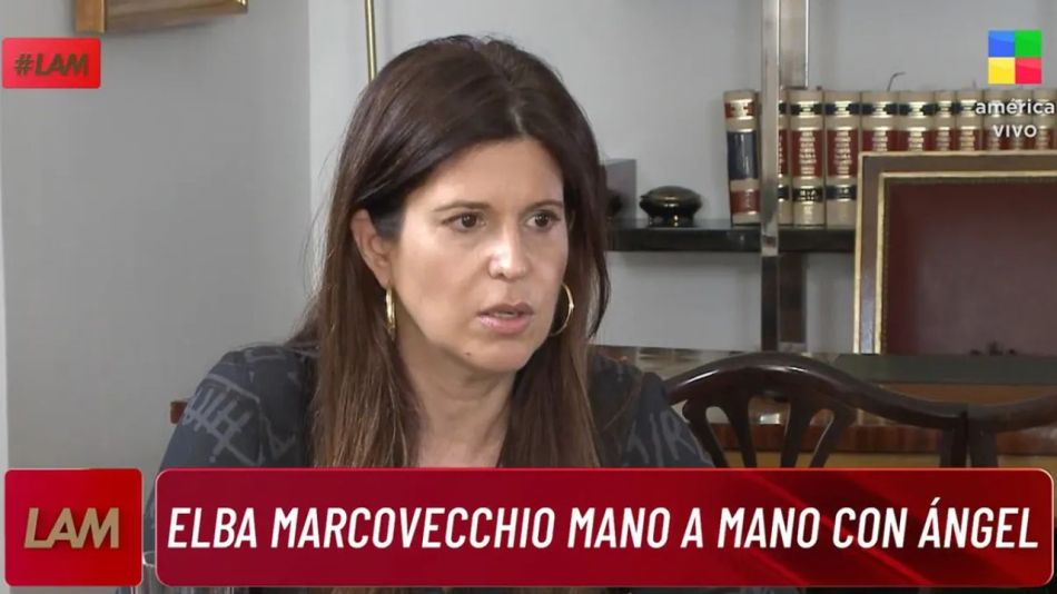 Elba Marcovecchio con Ángel de Brito