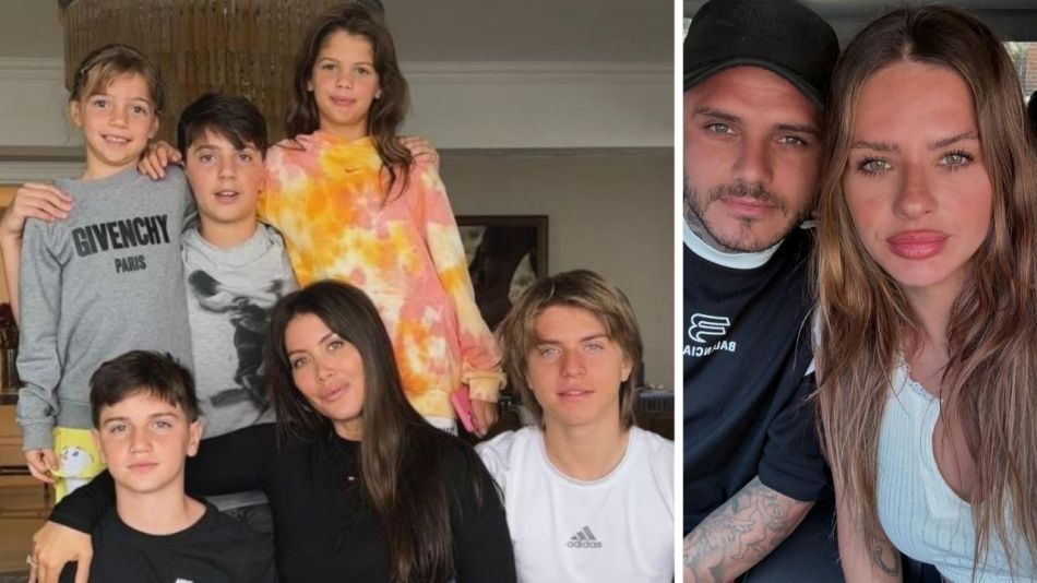 Wanda Nara sus hijas, Mauro Icardi y China Suárez