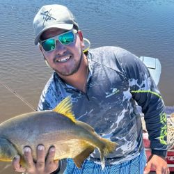 Al pacú, la estrella, se suma que hay mucho dorado, surubí en cantidad y abundante variada en un río que está bajando fuerte.