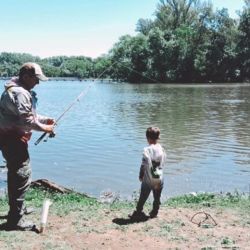 Se trata de un espejo tradicional que entrega tarariras y carpas, dos especies que atraen muchos pescadores. 