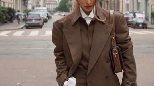 Cómo llevar el color del año Mocha Mousse en otoño