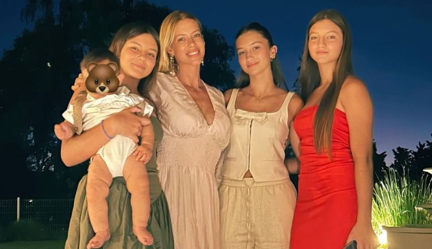 Nicole Neumann, Allegra, Sienna e Indiana Cubero